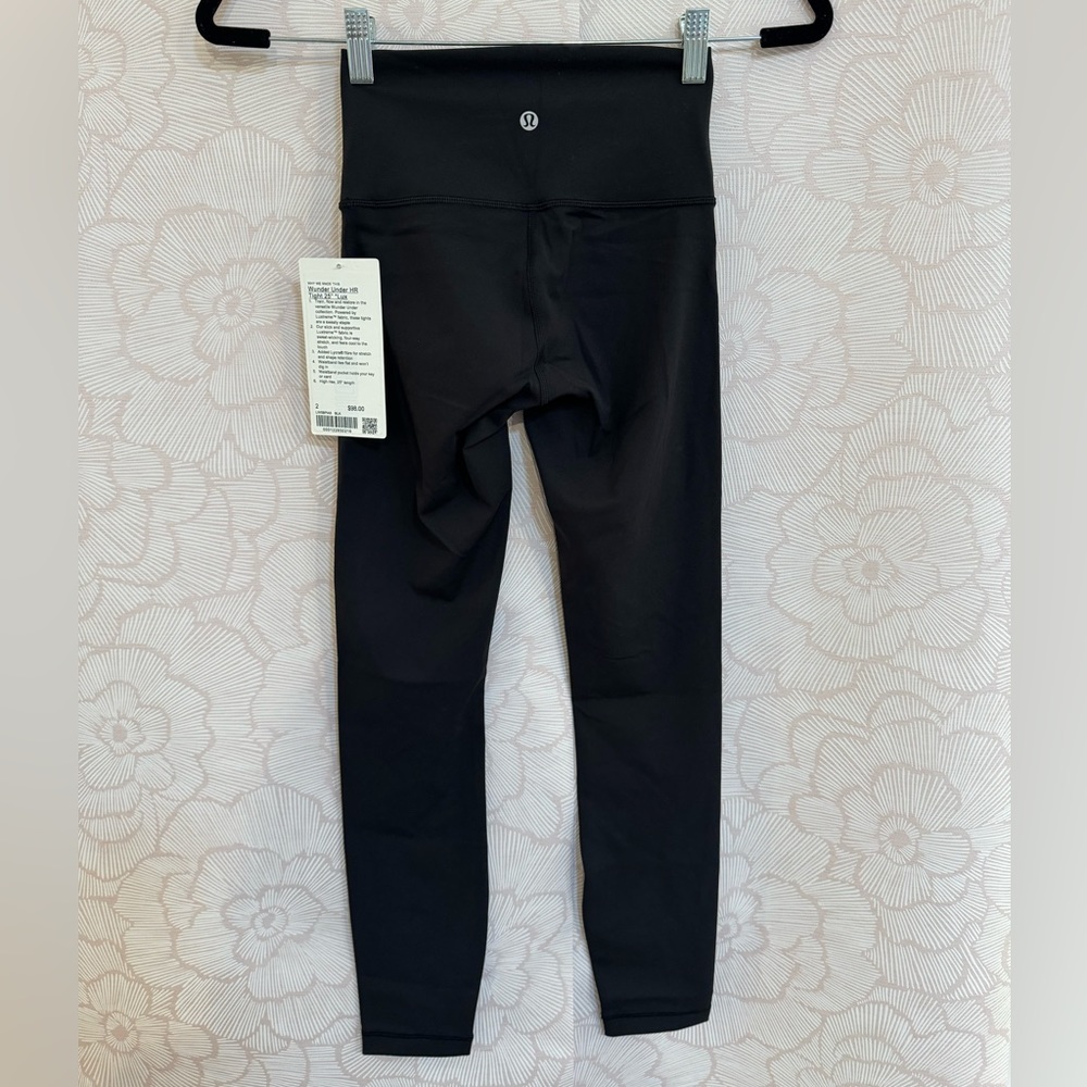 Lululemon Wunder under HR tights 25 inch size 2 New with tags